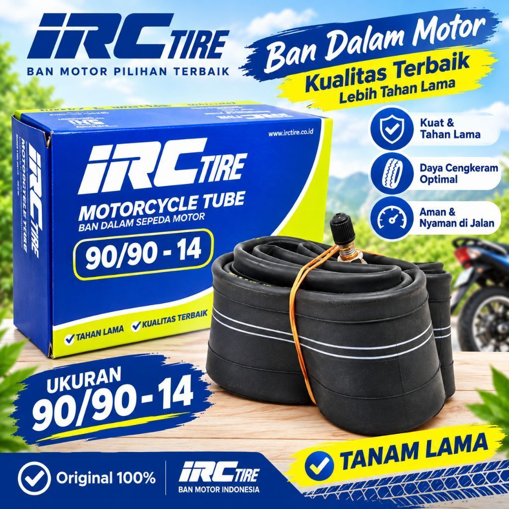 Ban Dalam Matic Seken Ukuran 90/90-14 Untuk Sepeda Motor Tahan Lama Berkualitas