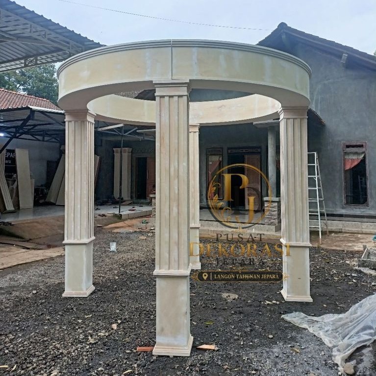 Gazebo pelaminan, gazebo wedding,gazebo triplek, gazebo wedding bundar