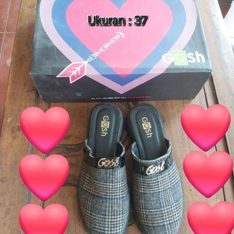 Sepatu Sandal Wanita Merk GOSH Original Size 37 Preloved