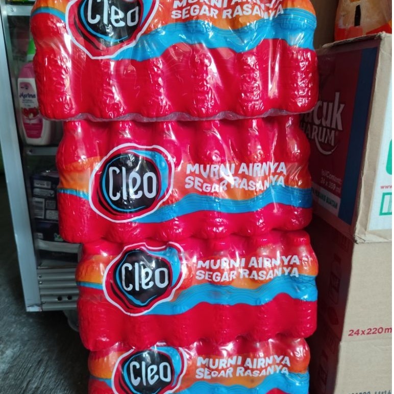 CLEO Botol Kecil 220ml isi 24 pcs / CLEO Air Mineral Asli Praktis
