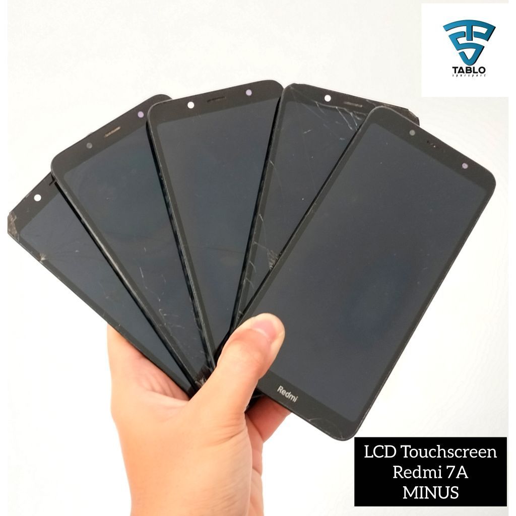 LCD plus frame redmi 7A minus retak normal