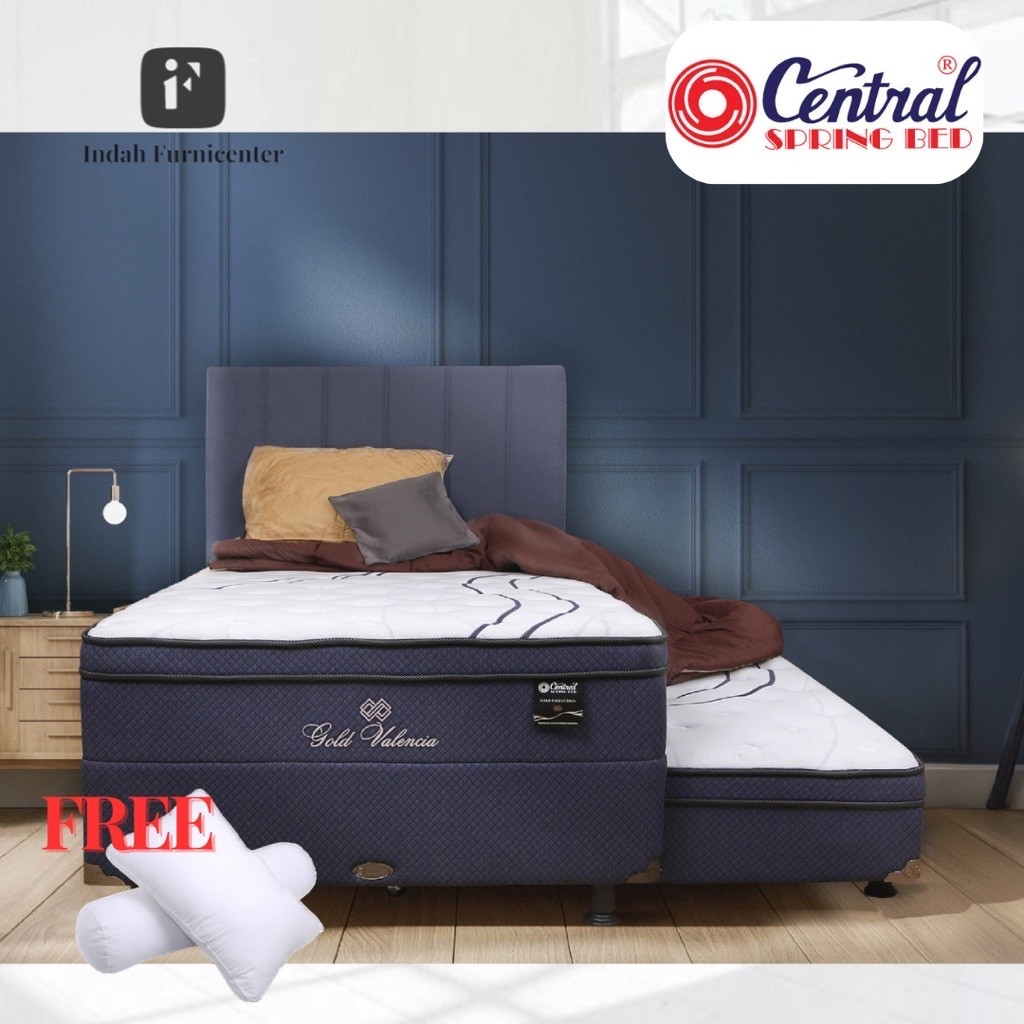 kasur spring bed central gold valencia 2in1 90x200 100x200 120x200 gold matras empuk orthopedic mewa