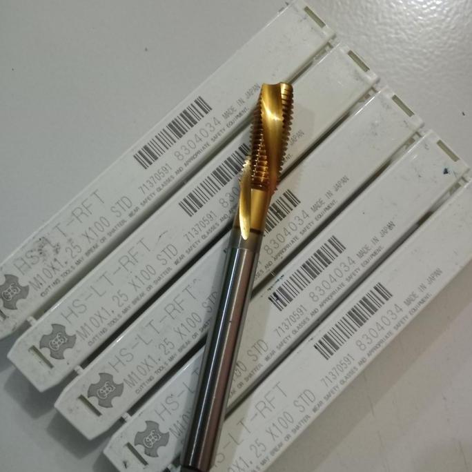 TAP M10X1.25 LONG TAP M10 X 1.25 TAPPING M10X1.25 COATING KUNING HEMAT