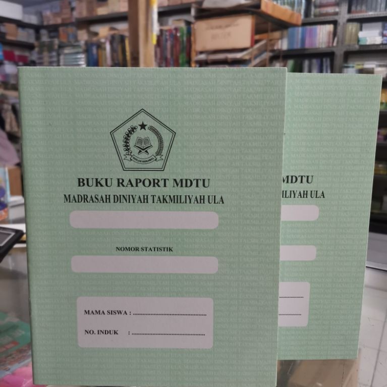 Buku Raport MDTU Atau Madrasah Diniyah Takmiliyah Ula kurikulum 2025 ukuran A5 21x15,5cm