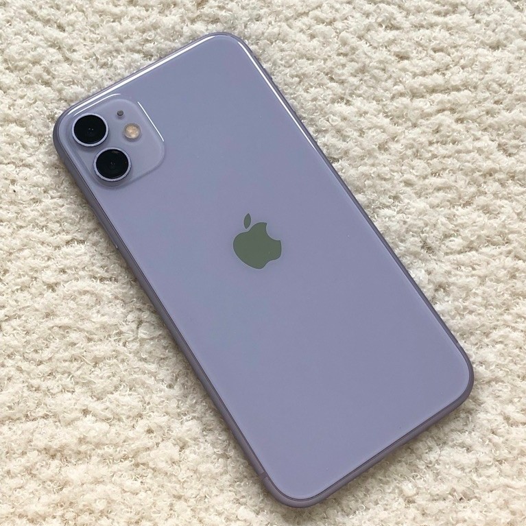 Iphone 11 purple 128GB second/bekas, unit only/handphone only no box