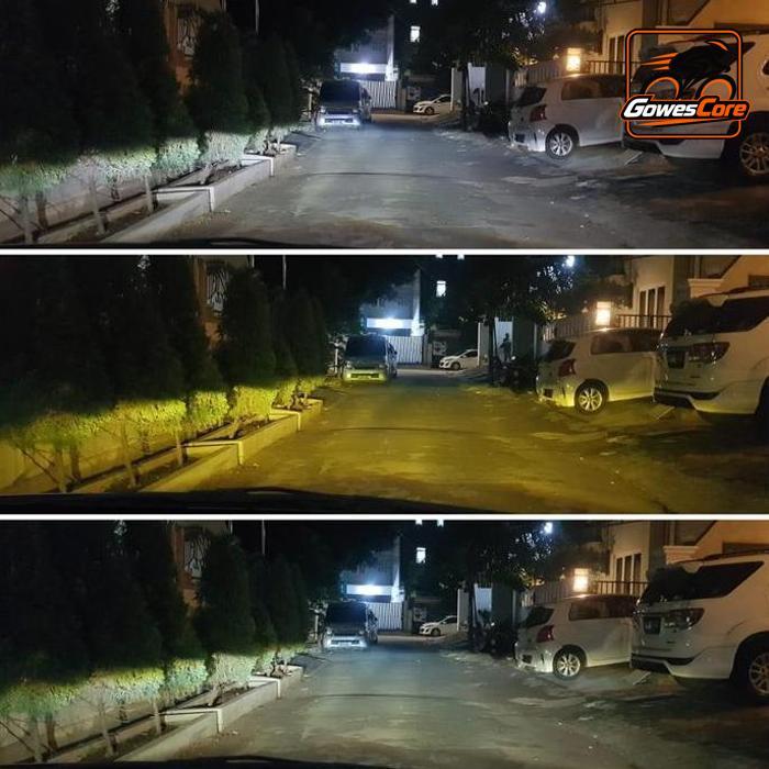 LAMPU UTAMA MOBILIO BRIO BRV LED 3 WARNA HEADLAMP SUPERBRIGHT