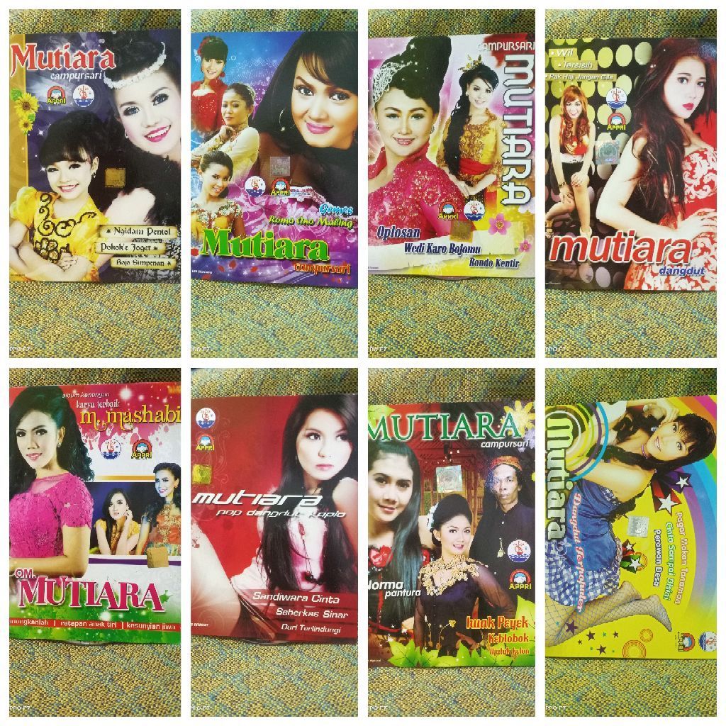 KASET VCD MUTIARA 8 MACAM RANDOM