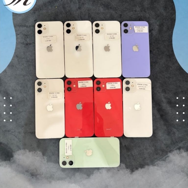 iphone 12 mini 64/128/256gb second bergaransi
