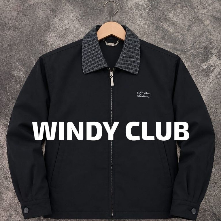 jaket harrington WINDY CLUB bahan adem bekas pakai recomend