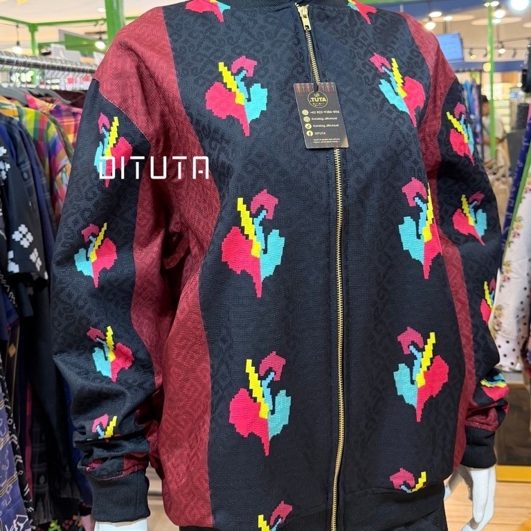 Premium Jaket Etnik Khas Sulsel by @katalog_dituta.id Motif Lagosi Cengkeh