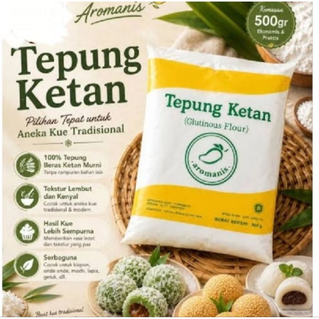 Aromanis Tepung Ketan Putih 500gr.