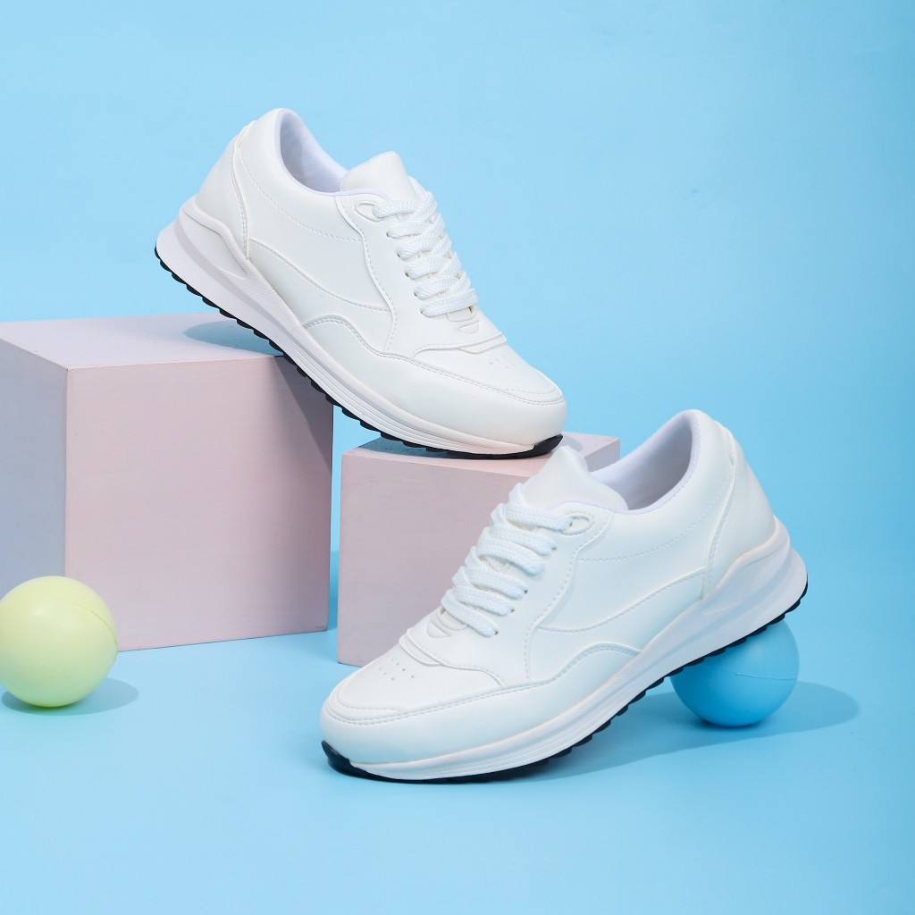 ELIRA Sepatu Sneakers Kasual Wanita FREYA White Pink Cream Casual Shoes Women