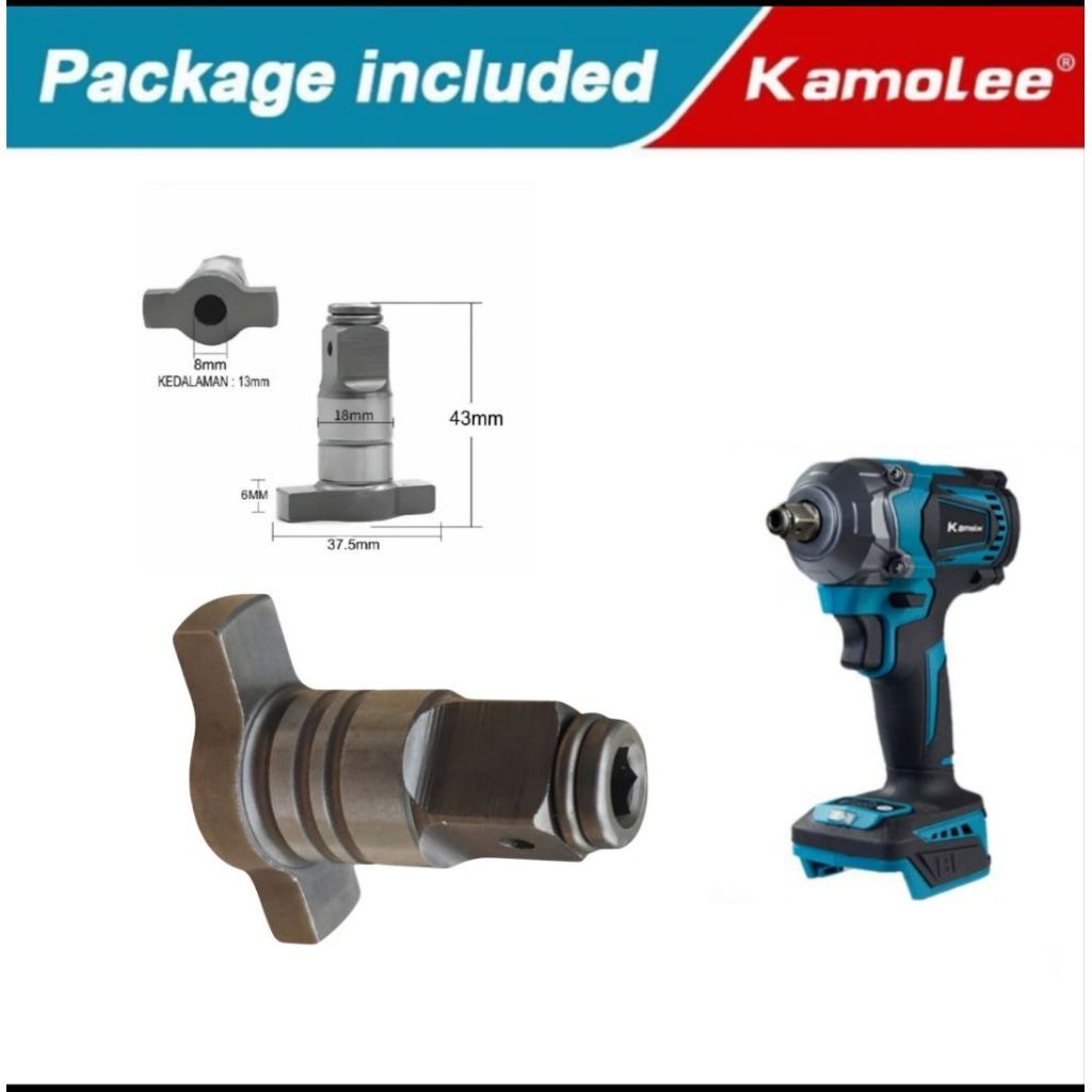 ANVIL IMPACT WRENCH BRUSHLESS CORDLESS KAMOLEE 1200NM KAMOLEE ANVIL IMPACT WRENCH KAMOLEE