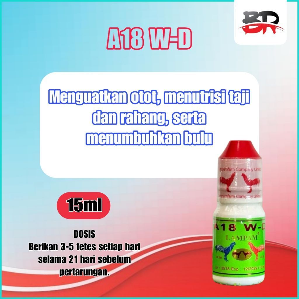 Lampam A18 WD Obat Perawatan Ayam Aduan Kuat