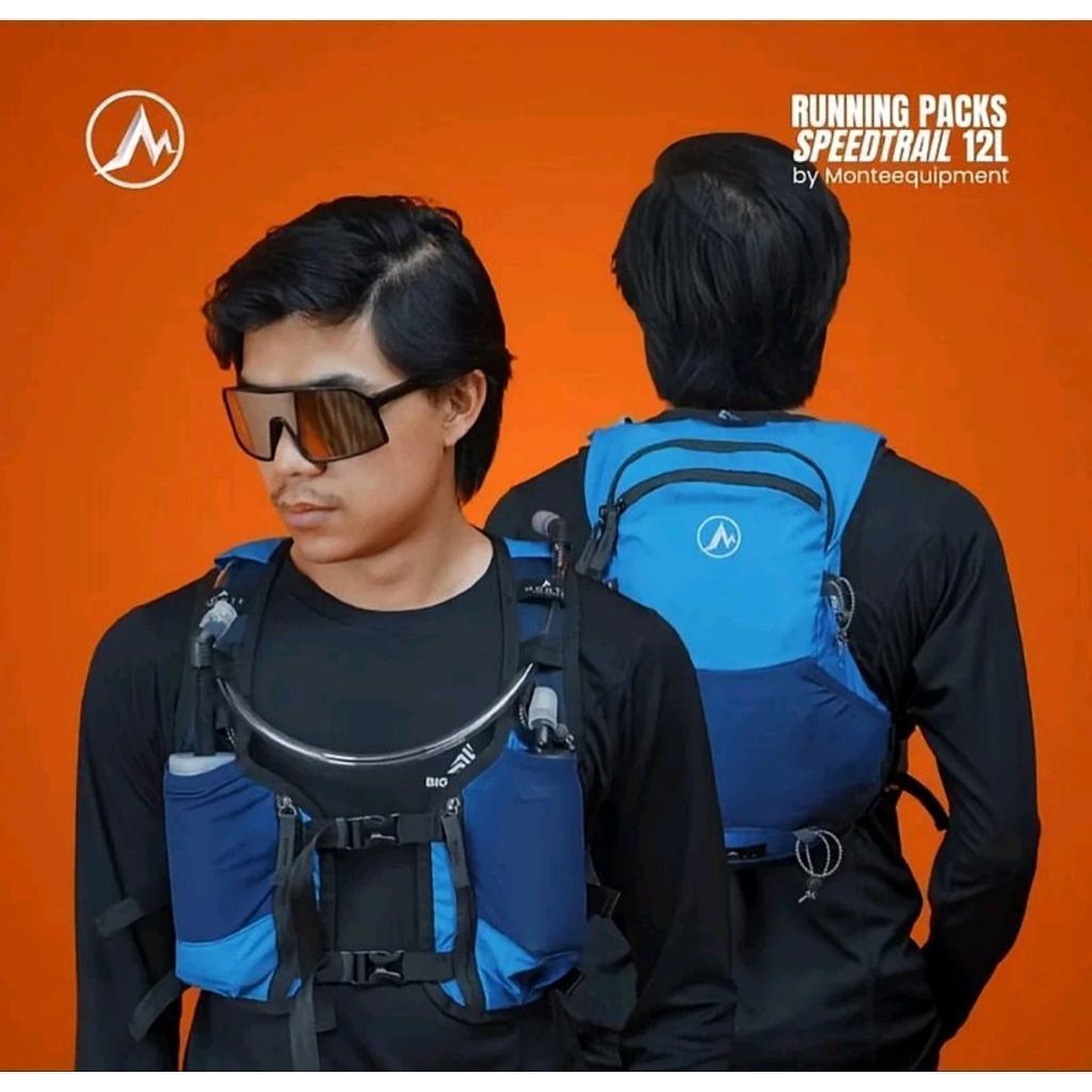 Hydropack Monte 12L SpeedTrail/ Tas Lari Trailrun Hydropack 12L/Tas Trailrun & Pendaki tektok