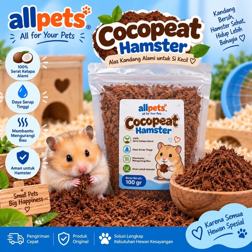 Cocopeat Hamster, Alas Kandang Hamster