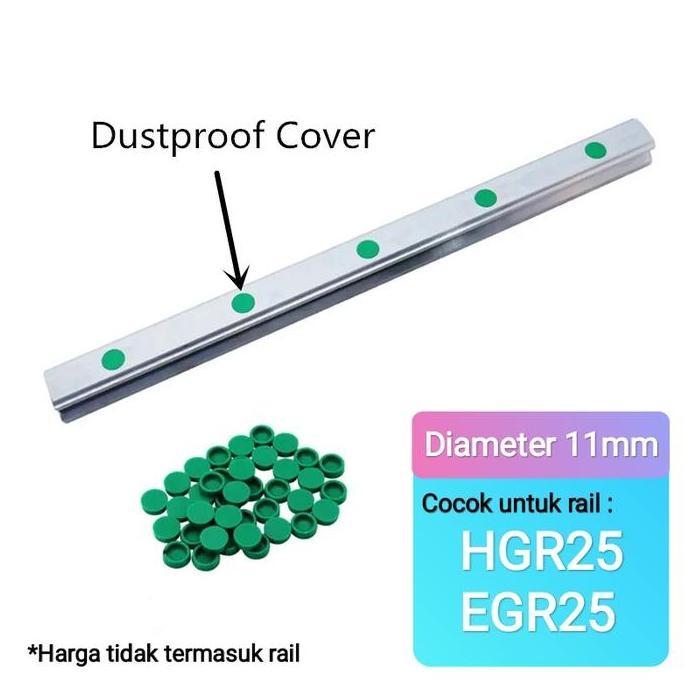 TUTUP PLASTIK COVER RAIL LINEAR GUIDE HGR25 HGR 25 DUST CAPS CUPBOLT