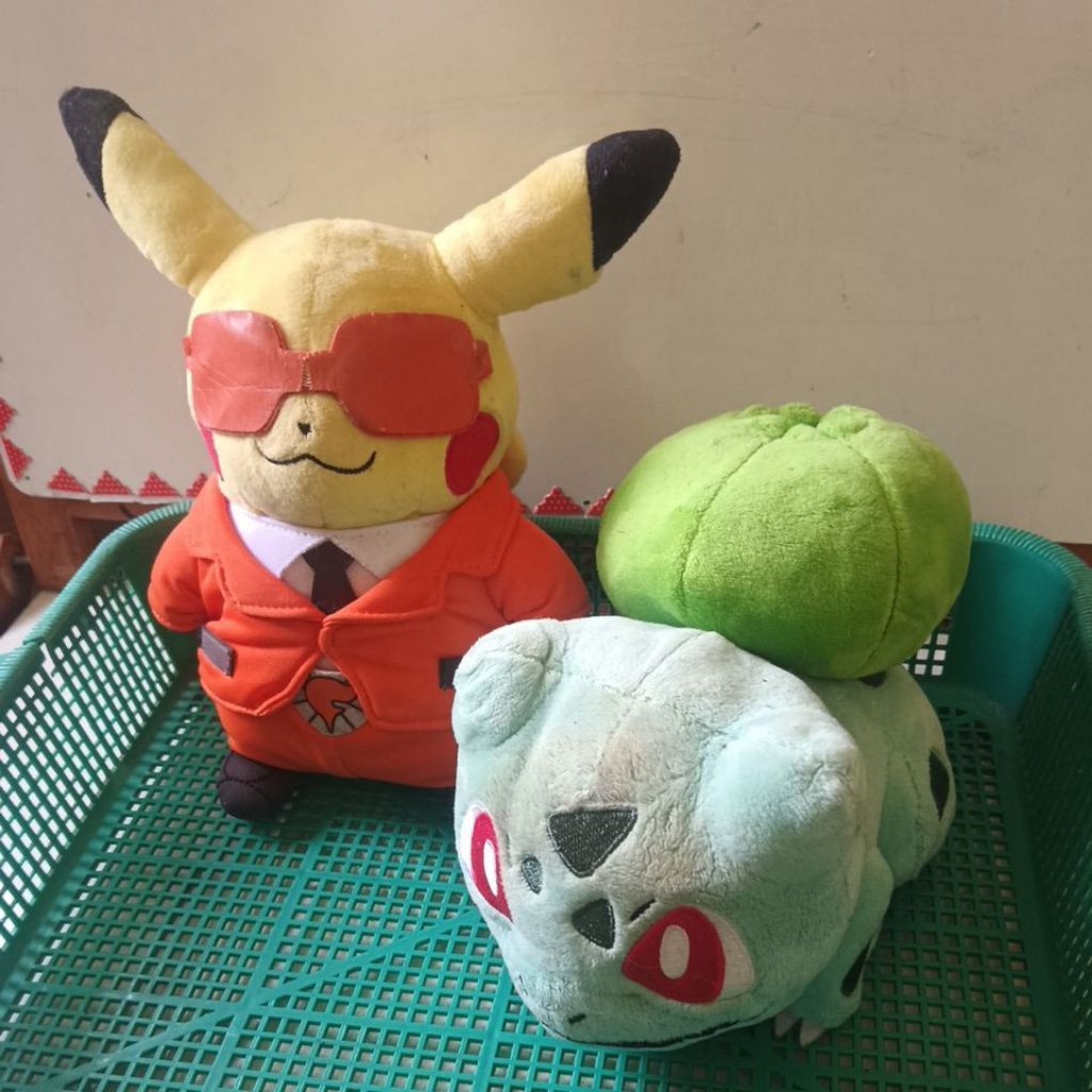 Boneks karakter pokemon pikachu Squirtle layak pakai PL boneka