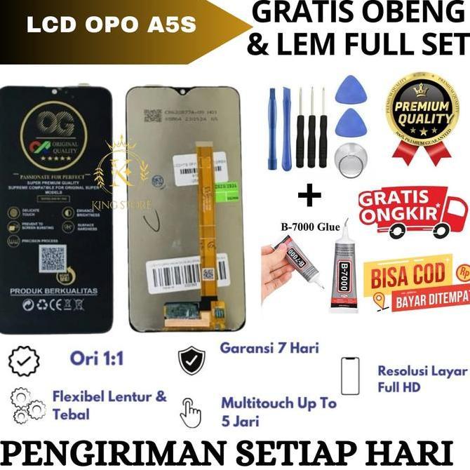 Lcd original OPO A5S Free lem Dan obeng Full set / Lcd Touchscreen OPO A5S Original OG super