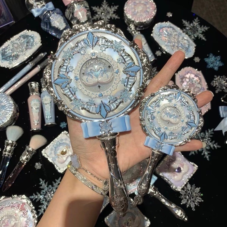 Flower Knows Snow Ballet Collection Hand Mirror Mini Handmirror