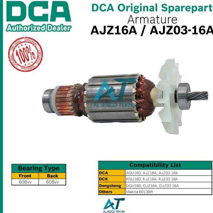 DCA ARMATURE ANGKER AJZ16A AJZ03-16A ELECTRIC DRILL RESTOCK