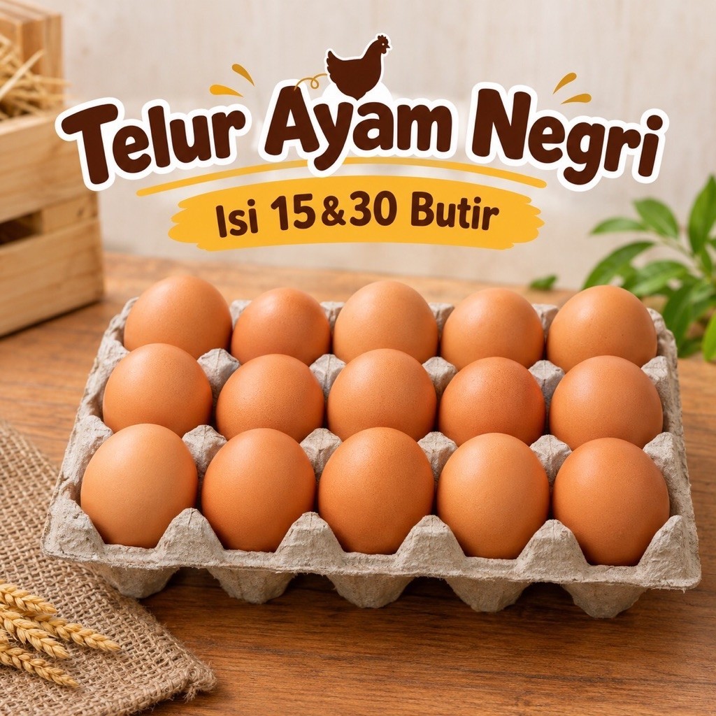 Telur Ayam Negri isi 15 & 30 Butir Yogyakarta