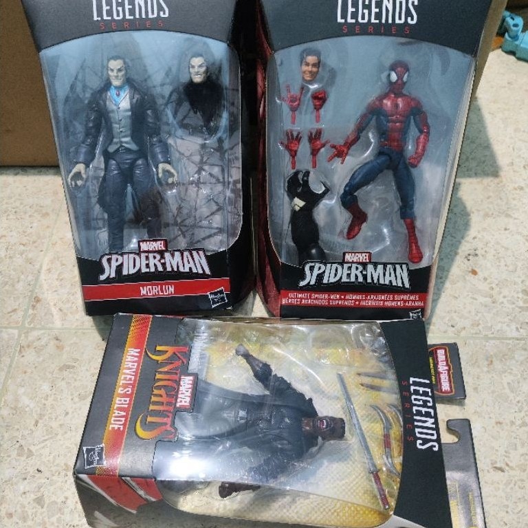Harga Satuan Marvel Legends Ultimate Spiderman space venom baf Marvel Knight Blade Morlun original h