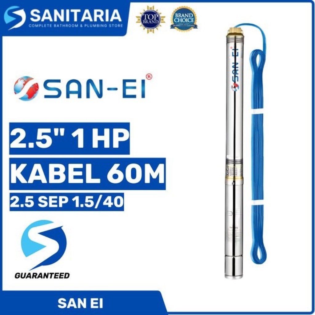 POMPA SATELIT SANEI 2.5 INCH 1 HP - SUBMERSIBLE PUMP SAN-EI 2.5" - 2.5 INCH 1 HP
