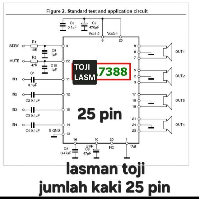 Al_Wakiyah - Tda 7388 Yd Tda 7388 7388A 7388 A Tda7388 Yd7388 Ic Tape Dvd Mobil