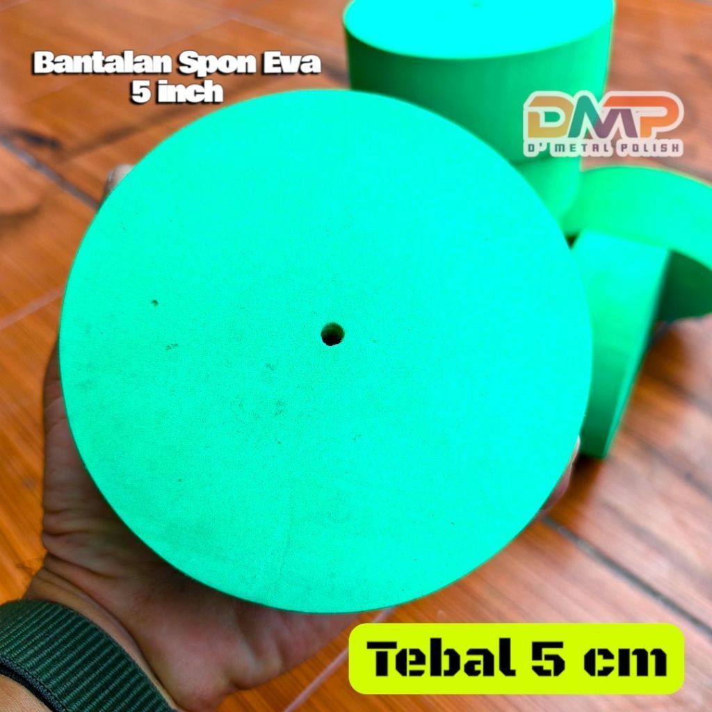 bantalan spon amplas 5 inch tebal 5 cm