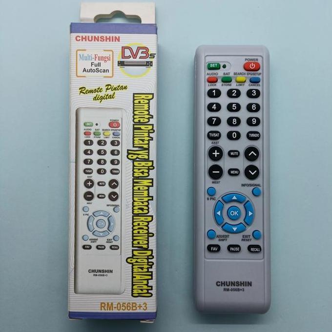 REMOTE REMOT RECEIVER DIGITAL PARABOLA + POSITIONER MULTI UNIVERSAL 056B+3 murah