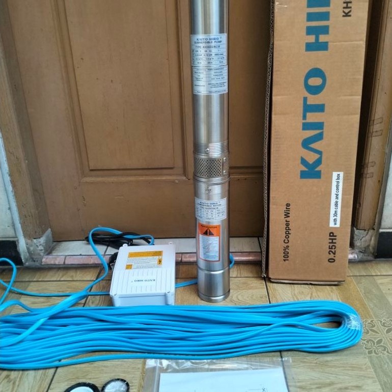 Kaito Hiro Pompa Satelit 0,25 HP  KH3SD2/8C30 body 3 inc kabel 30M