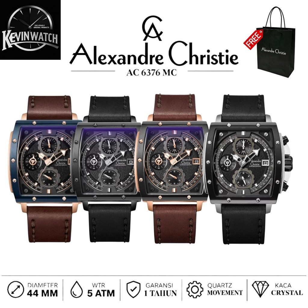 Jam Tangan Pria Alexandre Christie 6376 AC6376 AC 6376MC (ORIGINAL)