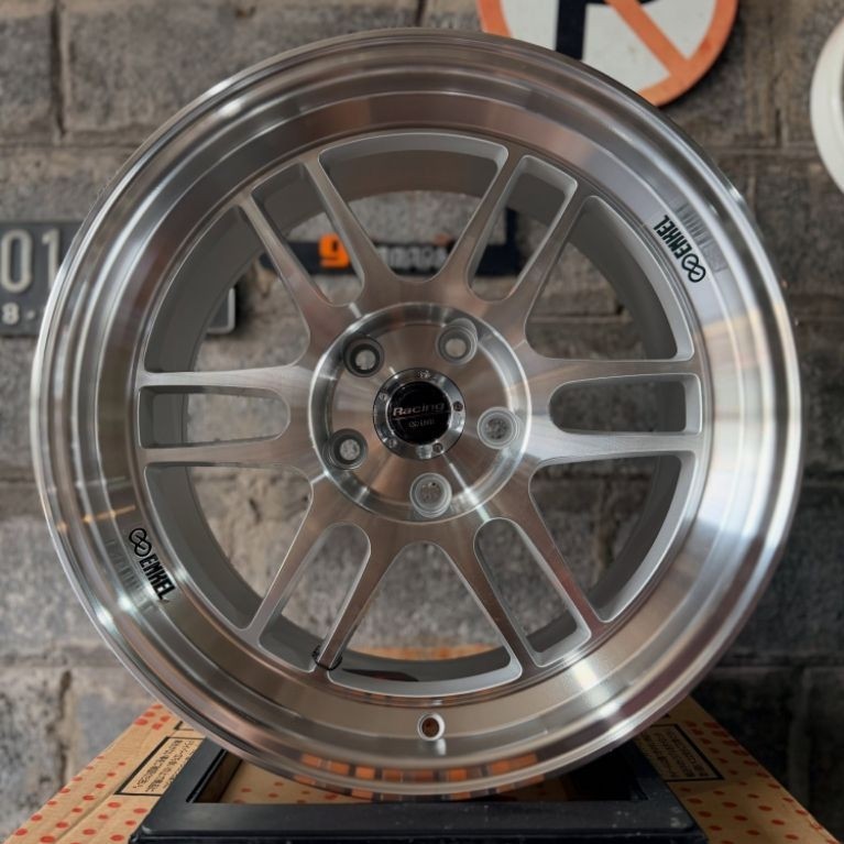 velg racing r17 ENKEI RPF1 FACE 2 FULL POLISH LEBAR 9 velg mobil ring 17 Almaz civic crv Terios xpan