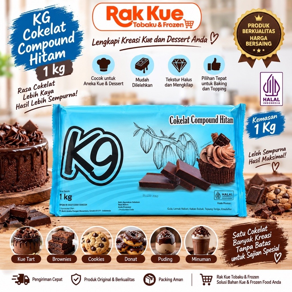 COKLAT K9 COKLAT BATANGAN 1KG / Coklat Batangan 1kg
