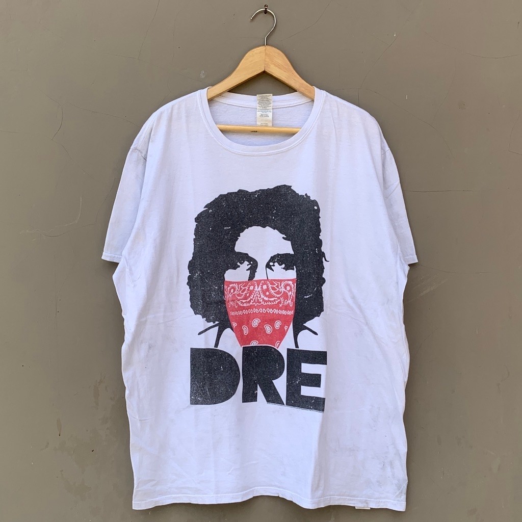 Vintage WWE Legends Andre The Giant DRE Red Bandanan Big Graphic Art T-Shirt Kaos Tee