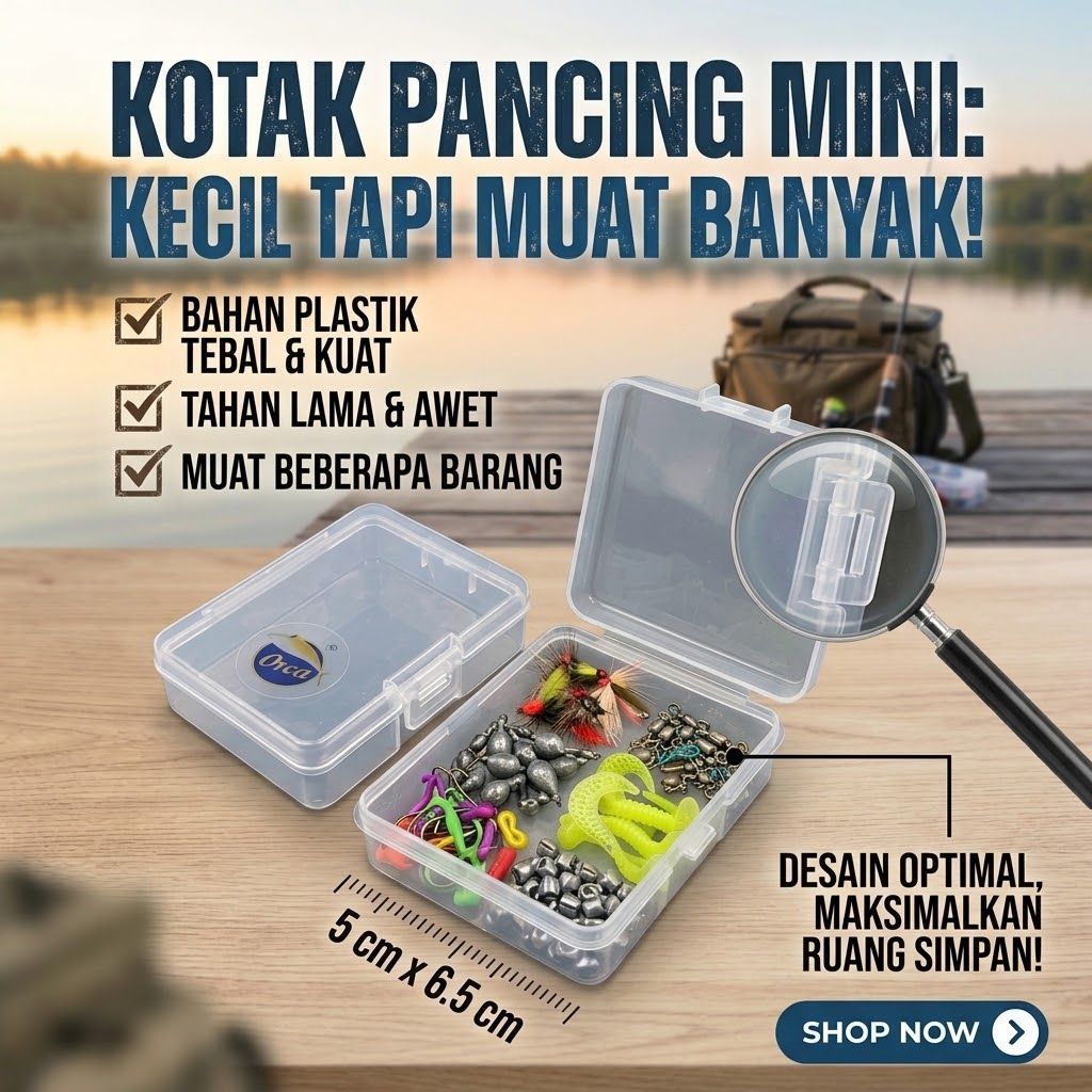 Kotak pancing kecil || muat disaku || kotak sebaguna