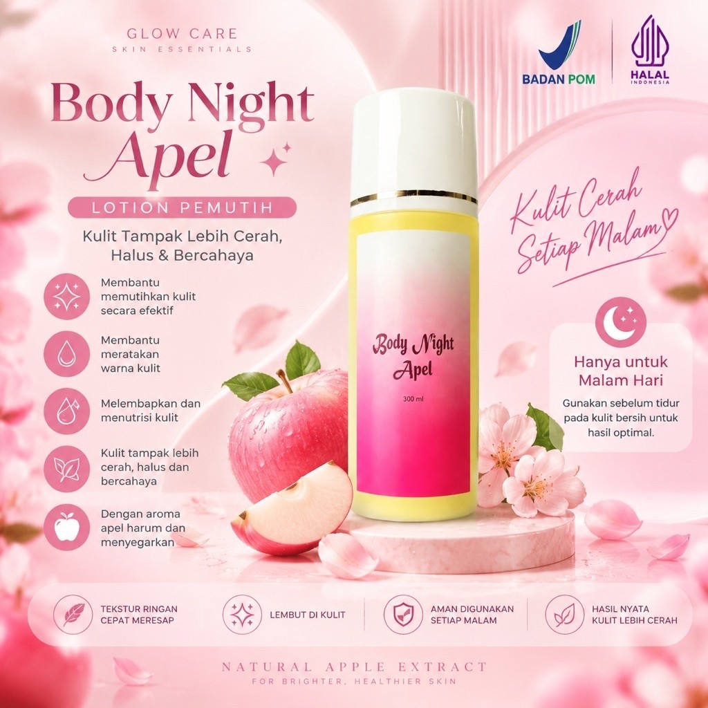 [BPOM] LOTION APEL | BODY NIGHT APEL | LOTION APEL DR WIDYA | HB APEL DR WIDYA | LOTION APEL DR WIDY