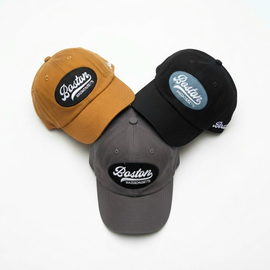 Topi Baseball Caps Chinos Visor Pendek | Topi Casual | Polocap Visor Pendek (BOSTON)