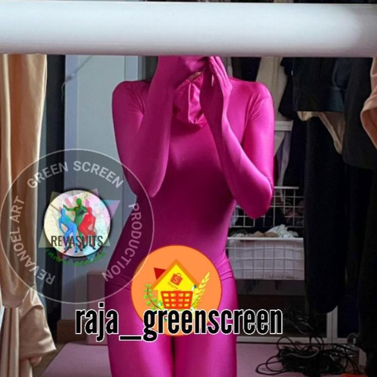 Free Ongkir Full Body Suit Zentai Cosplay Costume Chromakey Videography Photography