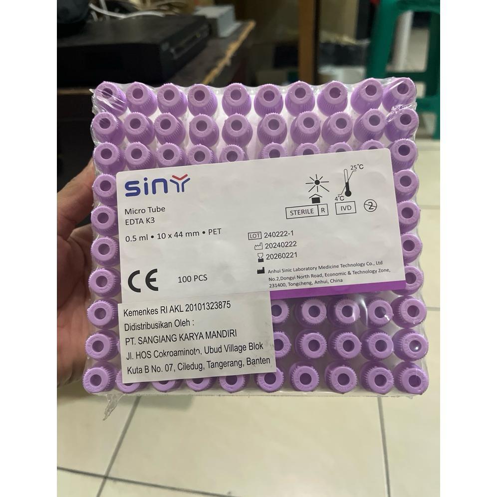 Micro Tube EDTA 0,5ML Siny Murah