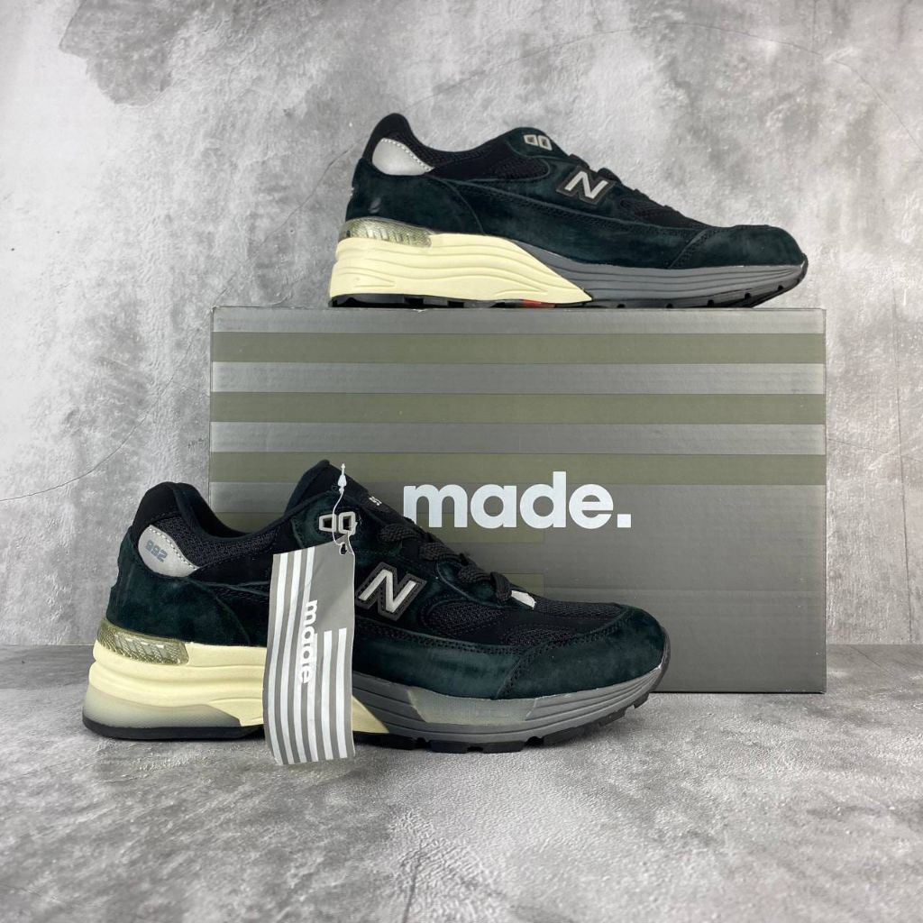 Sepatu 992 Black Grey 100% BNIB