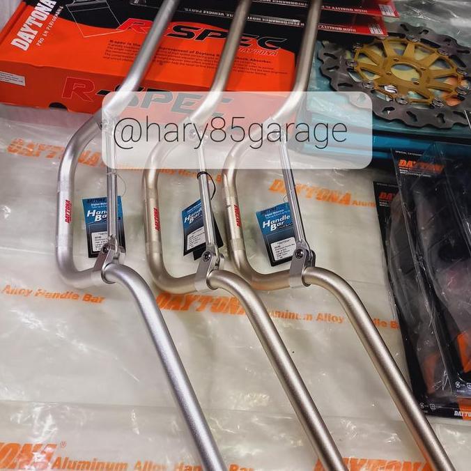BEBAS ONGKIR - SETANG SETIR STANG STIR HIGH TITAN SILVER DAYTONA JAPAN ORIGINAL