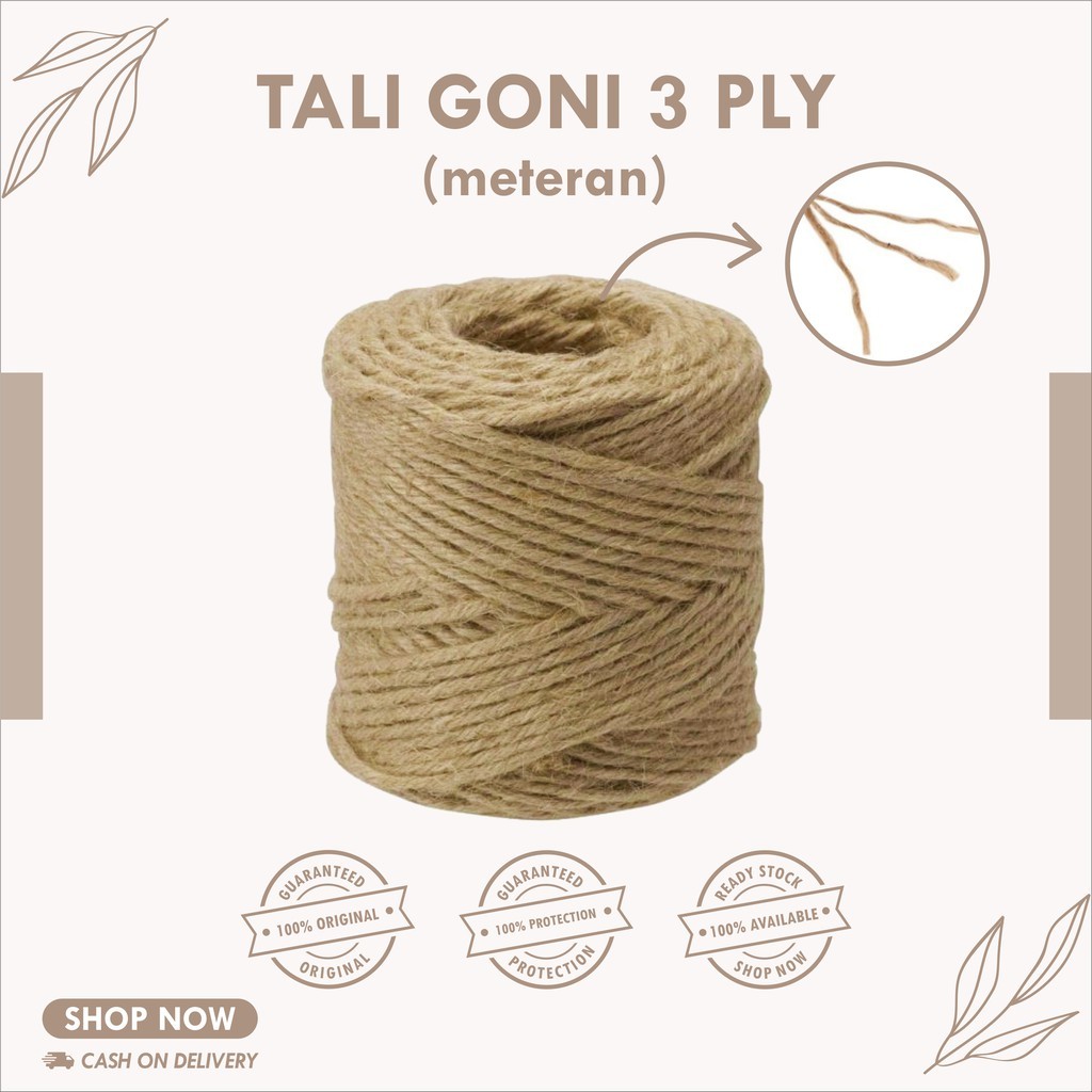 Tali Goni / Tali Rami 3 PLY (50 Meter) Tali Goni Meteran | Tali Goni Murah