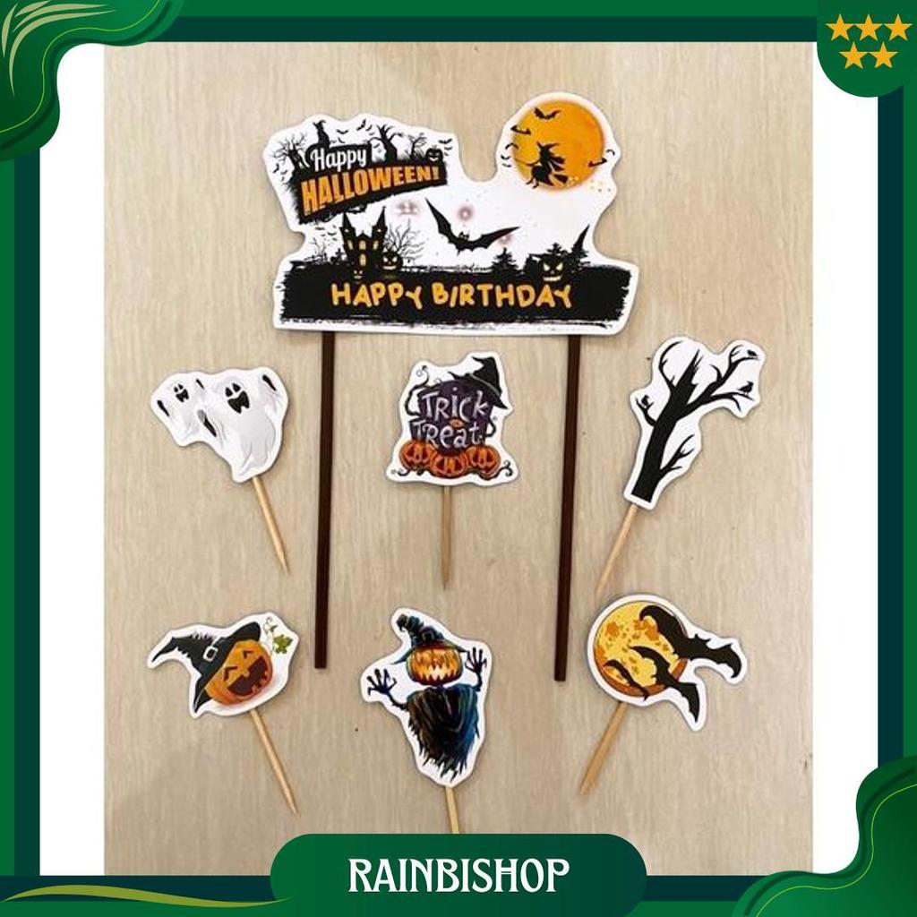 TOPPER HALLOWEN / TOPPER KUE HALLOWEEN / CAKE TOPPER HALLOWEEN Sale