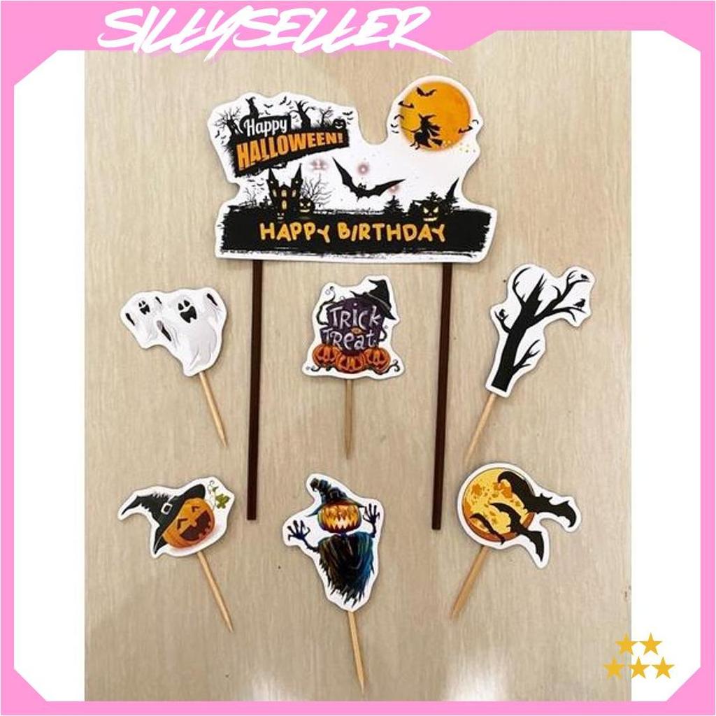 TOPPER HALLOWEN / TOPPER KUE HALLOWEEN / CAKE TOPPER HALLOWEEN Teratas