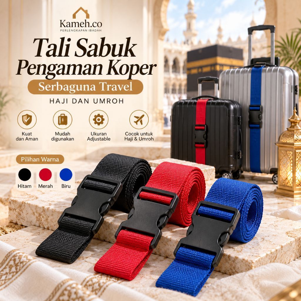 pengaman koper tali sabuk pengaman koper haji umroh dan traveler sabuk koper kuat pengaman koper