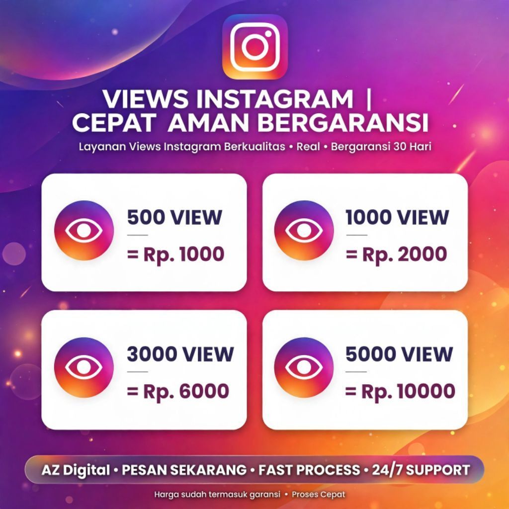 Views Reels Instagram Indonesia | Views Video IG Permanen