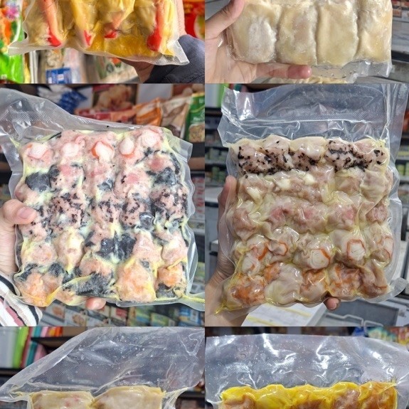 Dimsum Ayam Topping Mix isi 25 pcs / Dimsum keju lumer / Mercon / Dimsum Nori /Kani Roll