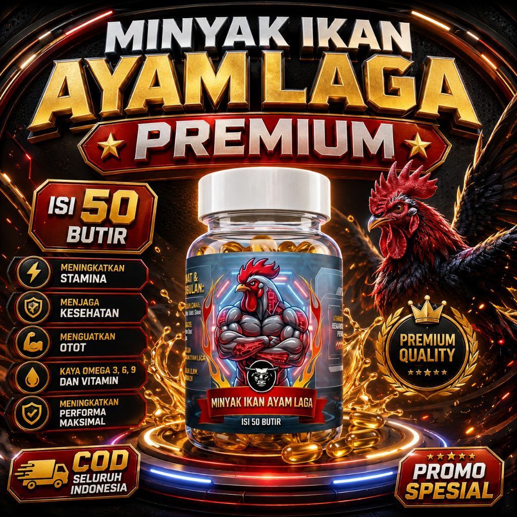 MINYAK IKAN AYAM ADUAN VITAMIN AYAM ADUAN ISI 50 BUTIR